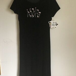 Girls My Michelle velvet black dress size 14 NWT